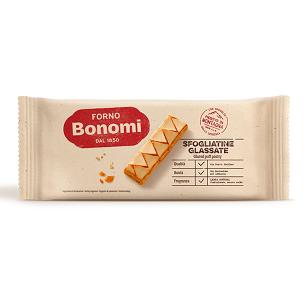 Forno Bonomi sfogliatine glassata - 210691 Bonomi | Sfogliatine glassata koekjes - Afbeelding 1